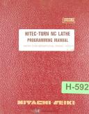 Hitachi Seiki-Hitachi Seiki HiteC-Turn NC Lathe, 20/20-600/25 Operations Manual 1985-HiTec-Turn-01